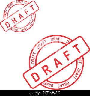brouillon d'autocollant rouge en format vectoriel très facile à éditer Illustration de Vecteur