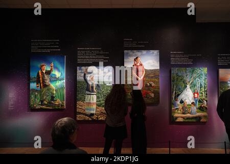 Exposition d'art de Kent Monkman, un artiste autochtone canadien des Premières nations Banque D'Images