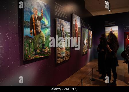 Exposition d'art de Kent Monkman, un artiste autochtone canadien des Premières nations Banque D'Images