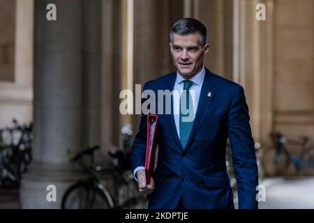 Downing Street, Londres, Royaume-Uni. 8th novembre 2022. Le député de Mark Harper, secrétaire d'État aux Transports, assiste à la réunion hebdomadaire du Cabinet au 10 Downing Street. Photo par Amanda Rose/Alamy Live News Banque D'Images