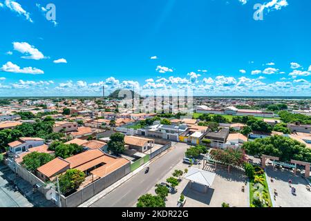 BOM Jesus da Lapa, Brésil. Catedral Nossa Senhora do Carmo et une vue sur la ville Banque D'Images