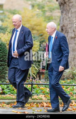 Downing Street, Londres, Royaume-Uni. 8th novembre 2022. Chris Grayling et Damian Green dans Downing Street. Photo par Amanda Rose/Alamy Live News Banque D'Images
