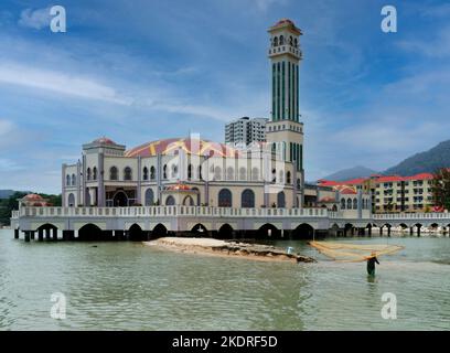 Mosquée flottante, Penang, Malaisie Banque D'Images