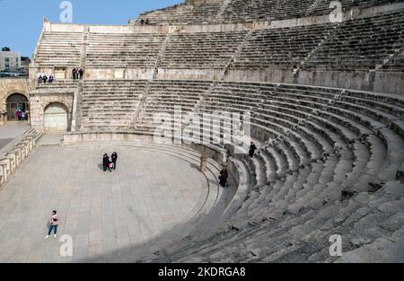 Théâtre romain Amman Jordanie Banque D'Images