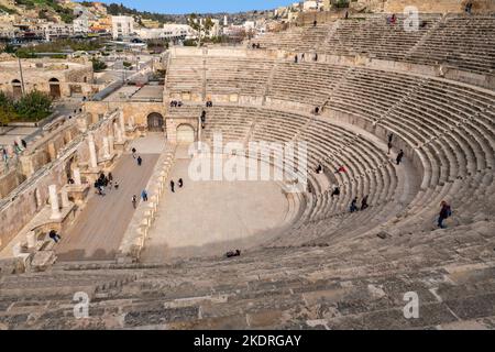 Théâtre romain Amman Jordanie Banque D'Images