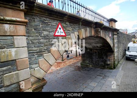 intérieur de la porte du magazine la plus récente porte à ajouter à la ville fortifiée de derry en 1888 derry londonderry nord de l'irlande du royaume-uni Banque D'Images