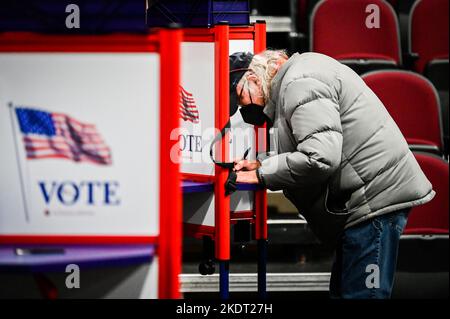 Lors des élections de mi-mandat de 2022 dans la capitale de l'État du Vermont, Montpelier, VT, États-Unis. Banque D'Images