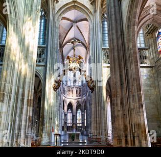 Rouen Normandie France. Église Saint-Maclou Banque D'Images