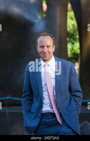 Matt Hancock à propos de l'université verte de Londres Royaume-Uni Banque D'Images