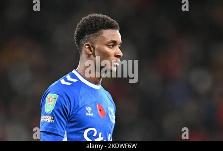 Boscombe, Dorset, Royaume-Uni. 8th novembre 2022 ; Stade Vitality, Boscombe, Dorset, Angleterre : Carabao Cup football, AFC Bournemouth versus Everton ; Demarai Gray d'Everton après le match Credit: Action plus Sports Images/Alamy Live News Banque D'Images