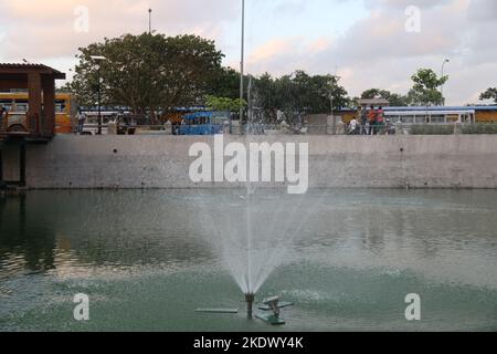 Les marchés flottants de Pettah, Colombo, Sri Lanka Banque D'Images