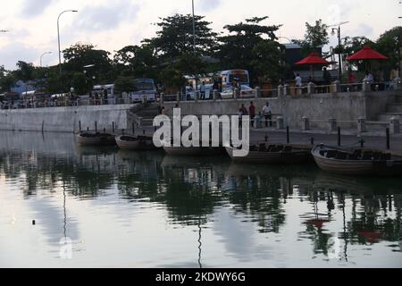 Les marchés flottants de Pettah, Colombo, Sri Lanka Banque D'Images