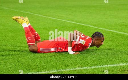 Munich, Allemagne. 08th novembre 2022. Mathys tel, FCB 39 célèbre son but, heureux, rire, célébration, 6-1 dans le match FC BAYERN MÜNCHEN - SV WERDER BREMEN 1.Ligue allemande de football le 8 novembre 2022 à Munich, Allemagne. Saison 2022/2023, match jour 14, 1.Bundesliga, FCB, München, 14.Spieltag crédit: Peter Schatz/Alay Live News Banque D'Images