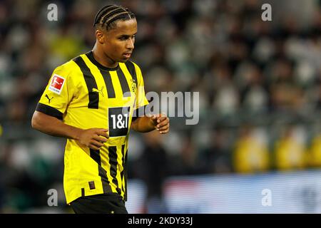 Wolfsburg, Allemagne. 08th Nov, 2022. Firo : 11/08/2022, football, 1st ligue, 1st Bundesliga, Saison 2022/2023, VfL Wolfsburg - BVB Borussia Dortmund Karim Adeyemi (Borussia Dortmund) demi-chiffre, crédit: dpa/Alamy Live News Banque D'Images