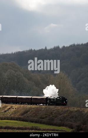 'sid Keith Park' avec un service de navette Kidderminster - Arley, au pont Victoria. Banque D'Images