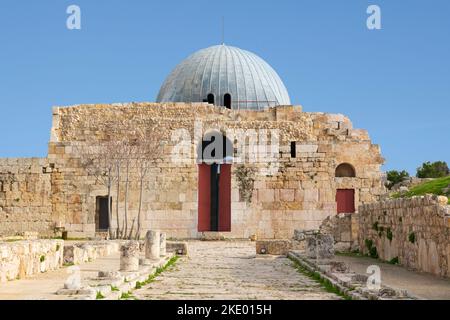 Palais Umayyad Citadelle Amman Jordanie Banque D'Images