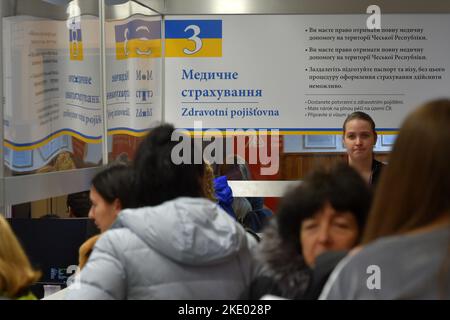 Karlovy Vary, République tchèque. 09th novembre 2022. Centre d'assistance aux réfugiés ukrainiens (KACPU) à Karlovy Vary, République tchèque, 9 novembre 2022. Crédit: Slavomir Kubes/CTK photo/Alamy Live News Banque D'Images