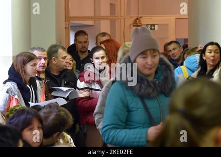 Karlovy Vary, République tchèque. 09th novembre 2022. Centre d'assistance aux réfugiés ukrainiens (KACPU) à Karlovy Vary, République tchèque, 9 novembre 2022. Crédit: Slavomir Kubes/CTK photo/Alamy Live News Banque D'Images