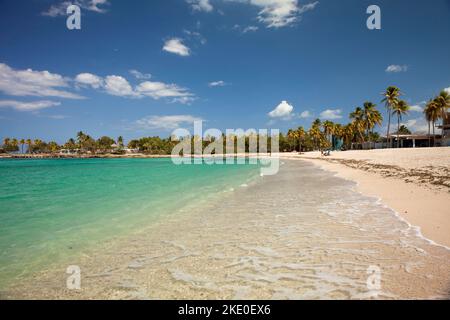 AM Strand von Bacuranao, Playas del este, Havanna, Kuba, Karibik | Bacuranao Beach, Playas del este, la Havane, Cuba, Caraïbes Banque D'Images