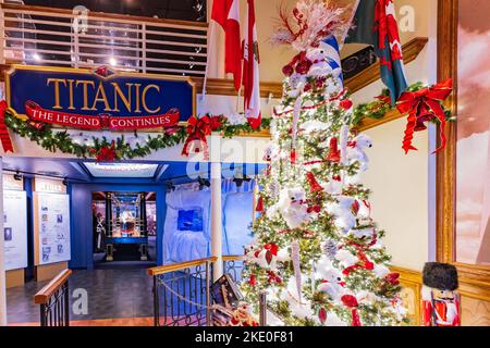 Missouri, OCT 29 2022 - vue intérieure du MUSÉE DU TITANIC Banque D'Images