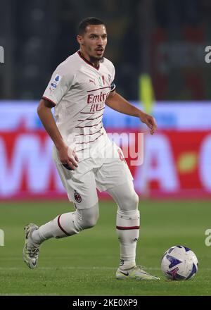 Cremona, Italie, 8th novembre 2022. Ismael Bennacer de l'AC Milan pendant la série Un match au Stadio Giovanni Zini, Cremona. Le crédit photo devrait se lire: Jonathan Moscrop / Sportimage Banque D'Images