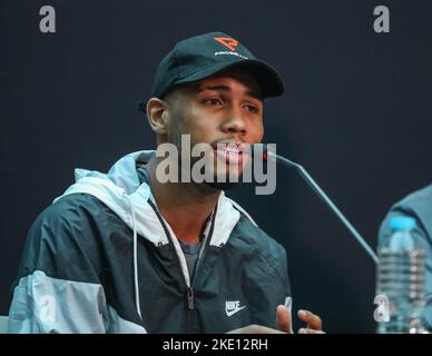 Hebert Conceicao Sousa lors de la conférence de presse de Sunny Edwards v Felix Alvarado à Meadowhall, Sheffield, Royaume-Uni. 9th novembre 2022. (Photo de Gareth Evans/News Images) à Sheffield, Royaume-Uni, le 11/9/2022. (Photo de Gareth Evans/News Images/Sipa USA) Credit: SIPA USA/Alay Live News Banque D'Images