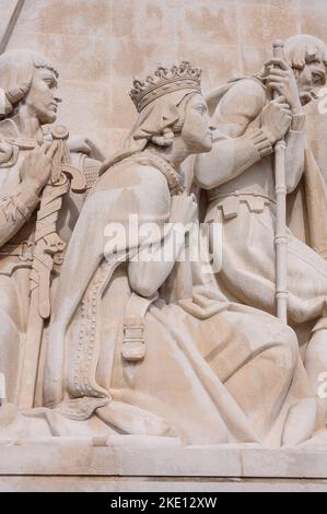 Hommage aux navigateurs portugais : le Grand Monument des découvertes à Lisbonne Banque D'Images