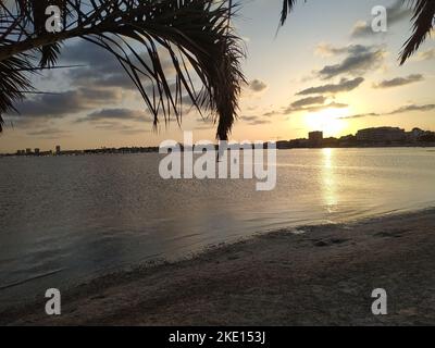 Mar Menor (San Pedro del Pinatar, région de Murcie, Royaume d'Espagne) Banque D'Images