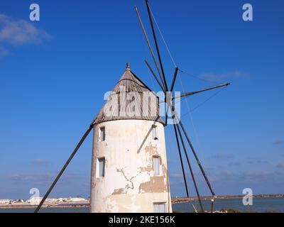 Molino de Quintín (San Pedro del Pinatar, région de Murcie, Royaume d'Espagne) Banque D'Images