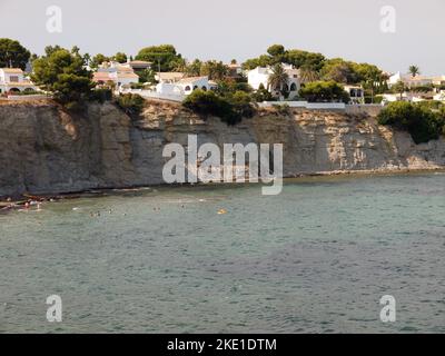 Playa de Calalga (Calpe, province d'Alicante, Communauté Valencienne, Royaume d'Espagne) Banque D'Images