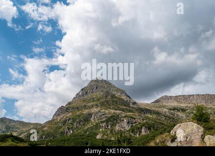 Massif du Colbricon près des lacs du Colbricon, chaîne Lagorai, province de Trento, Trentin-Haut-Adige, Nord de l'Italie - Europe - Banque D'Images