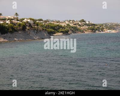 Playa de Calalga (Calpe, province d'Alicante, Communauté Valencienne, Royaume d'Espagne) Banque D'Images