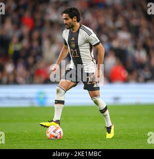 26 septembre 2022 - Angleterre / Allemagne - Ligue des Nations de l'UEFA - Ligue A - Groupe 3 - Stade Wembley Ilkay Gundogan d'Allemagne pendant le match de la Ligue des Nations de l'UEFA contre l'Angleterre. Image : Mark pain / Alamy Live News Banque D'Images