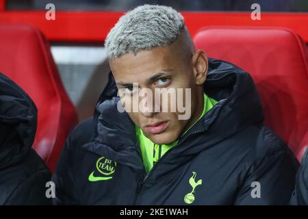 Nottingham, Royaume-Uni. 09th novembre 2022. Richarlison #9 de Tottenham Hotspur pendant le match de la coupe Carabao la forêt de Nottingham contre Tottenham Hotspur à City Ground, Nottingham, Royaume-Uni, 9th novembre 2022 (photo de Gareth Evans/News Images) à Nottingham, Royaume-Uni le 11/9/2022. (Photo de Gareth Evans/News Images/Sipa USA) Credit: SIPA USA/Alay Live News Banque D'Images