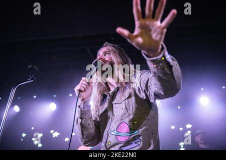 Sam Ryder se exécutant à la 2 de Apolo, Barcelone 8 novembre 2022. Photographe: ALE Espaliat Banque D'Images