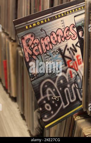 Albums de Ramones, disques punk rock, vinyles LP Banque D'Images