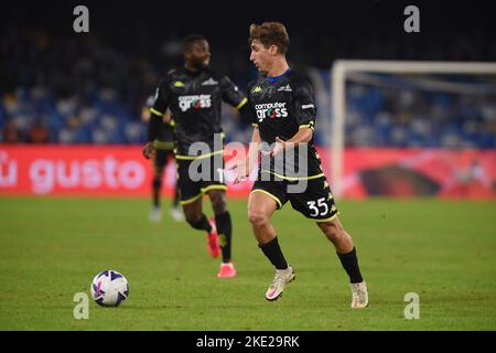 Naples, Italie. 8 novembre 2022. Tommaso Baldanzi du FC Empoli pendant la série Un match entre le SSC Napoli et le FC Empoli au Stadio Diego Armando Maradona Naples Italie le 08 novembre 2022. Credit:Franco Romano/Alamy Live News Banque D'Images