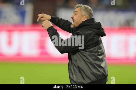 Schalke, Allemagne. 09th Nov, 2022. Firo : 11/09/2022, football, 1st ligue, première ligue fédérale 1st, saison 2022/2023, FC Schalke - FSV FSV FSV Mainz 05 . Thomas Reis, entraîneur Schalke, Gesture Credit: dpa/Alay Live News Banque D'Images