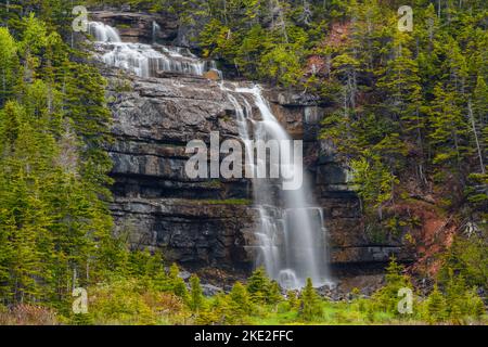 Hidden Falls, Sheaves Cove, Terre-Neuve-et-Labrador, T.-N.-L., Canada Banque D'Images