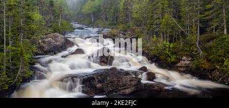 Triple Falls, St. Anthony, Terre-Neuve-et-Labrador, T.-N.-L., Canada Banque D'Images