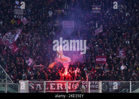 Florence, Italie. 09th novembre 2022. Fans de US Salernitana pendant l'ACF Fiorentina vs US Salernitana, football italien série A match à Florence, Italie, 09 novembre 2022 crédit: Agence de photo indépendante / Alamy Live News Banque D'Images