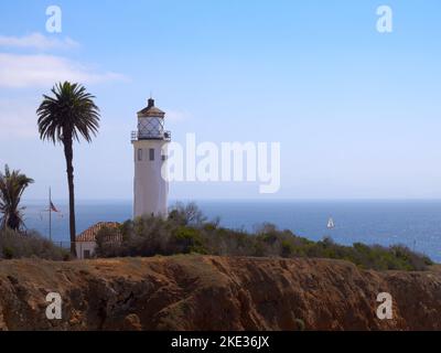 Phare de point Vincente à Rancho Palos Verdes, Californie, États-Unis Banque D'Images