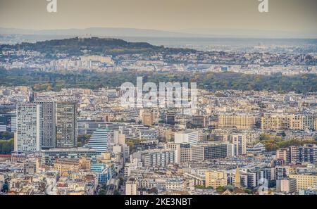 Vue panoramique sur Paris Banque D'Images