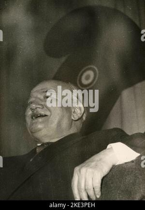 Edouard Daladier, politicien socialiste radical français, Paris, France 1949 Banque D'Images