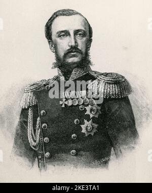 Portrait du Grand-Duc de Russie Nicholas Nikolaevitch, illustration 1900s Banque D'Images