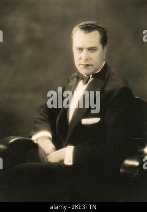 L'acteur italien Livio Cesare Pavanelli dans le film The Hound of the Baskerville (Der Hund von Baskerville), Allemagne 1929 Banque D'Images