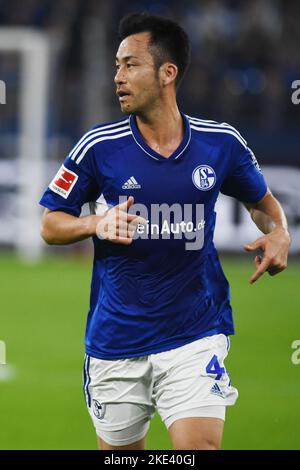 Gelsenkirchen, Allemagne. 9th novembre 2022. Maya Yoshida (Shalke) football : Bundesliga match entre FC Schalke 04 vs 1. FSV Mainz 05 à VELTINS-Arena à Gelsenkirchen, Allemagne . Credit: Itaru Chiba/AFLO/Alay Live News Banque D'Images