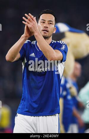 Gelsenkirchen, Allemagne. 9th novembre 2022. Maya Yoshida (Shalke) football : Bundesliga match entre FC Schalke 04 vs 1. FSV Mainz 05 à VELTINS-Arena à Gelsenkirchen, Allemagne . Credit: Itaru Chiba/AFLO/Alay Live News Banque D'Images