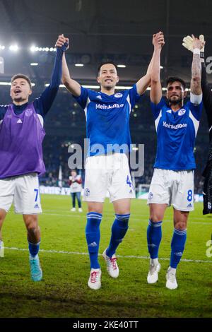 Gelsenkirchen, Allemagne. 9th novembre 2022. Maya Yoshida (Shalke) football : Bundesliga match entre FC Schalke 04 vs 1. FSV Mainz 05 à VELTINS-Arena à Gelsenkirchen, Allemagne . Credit: Itaru Chiba/AFLO/Alay Live News Banque D'Images