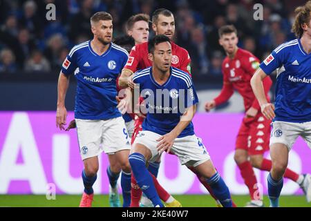 Gelsenkirchen, Allemagne. 9th novembre 2022. Maya Yoshida (Shalke) football : Bundesliga match entre FC Schalke 04 vs 1. FSV Mainz 05 à VELTINS-Arena à Gelsenkirchen, Allemagne . Credit: Itaru Chiba/AFLO/Alay Live News Banque D'Images